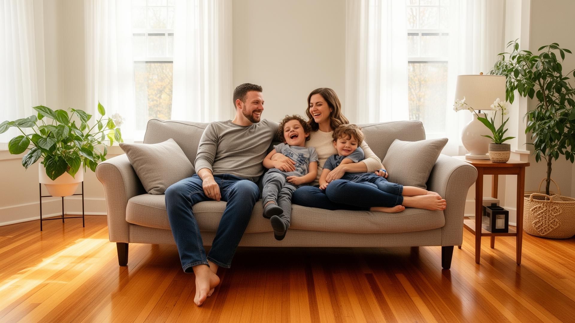 Homebuyers protecting their family